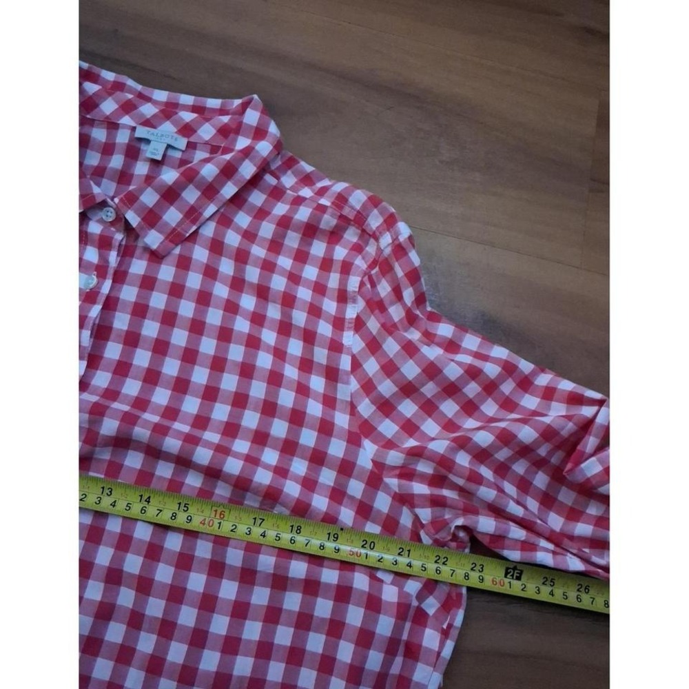 Womens Talbots Gingham Button Down Long Sleeve Casual Shirt - Picture 5 of 7